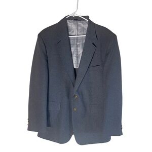 Vintage Perma-Prest Classic Collection Gray Wool-Blend Blazer | Tailored in USA